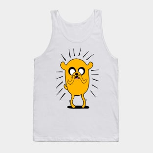 Adventure Time - Jake the Dog In Shock Tank Top